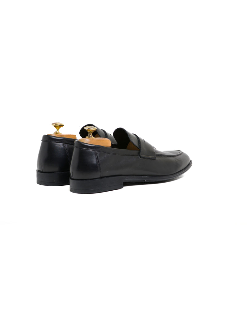 Mocassino bendina in nappa nera